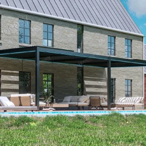 aluminium wall mounted pergola 8610F（3）