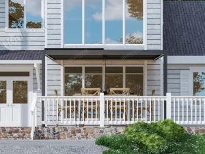 aluminium wall mounted pergola 8610H（2）