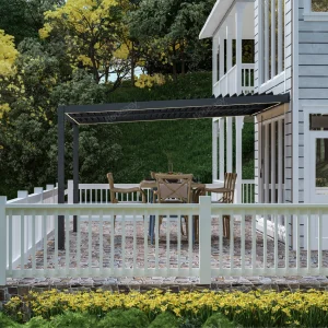 aluminium wall mounted pergola 8610H（3）