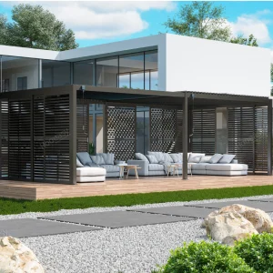 aluminum sliding fixed louver wall 9650（1）