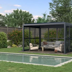 aluminum sliding movable louver wall 9630（1）