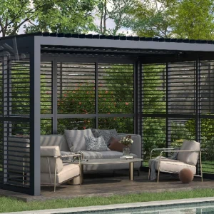 aluminum sliding movable louver wall 9630（2）