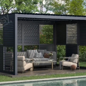 aluminum sliding movable louver wall 9630（3）