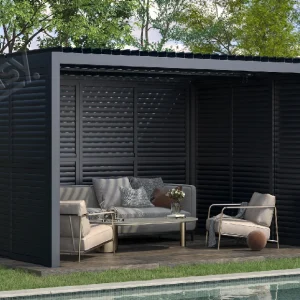 aluminum sliding movable louver wall 9630（4）