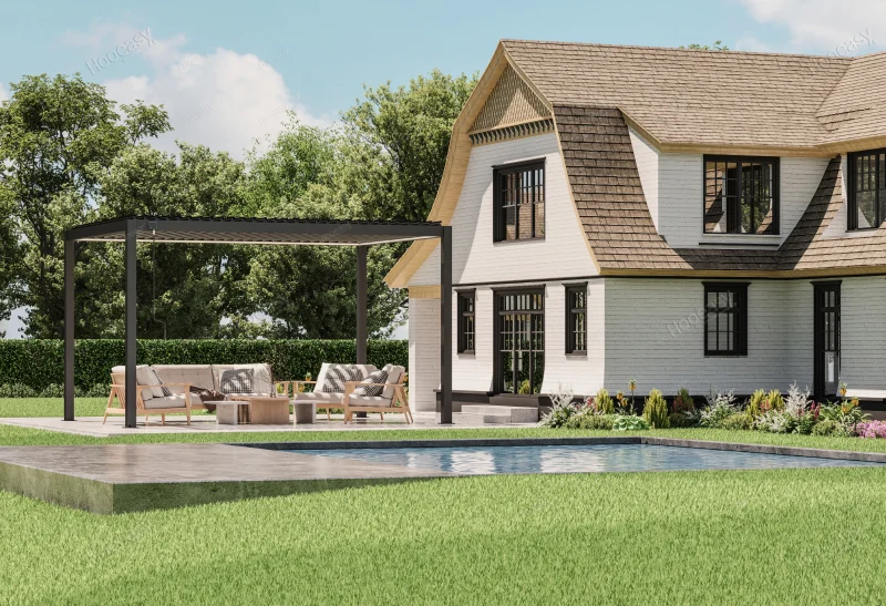 elegant aluminum pergola 8650（1）