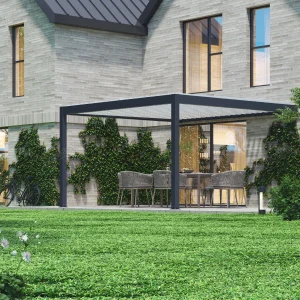 luxury aluminum wall mounted pergola 8630H（1）