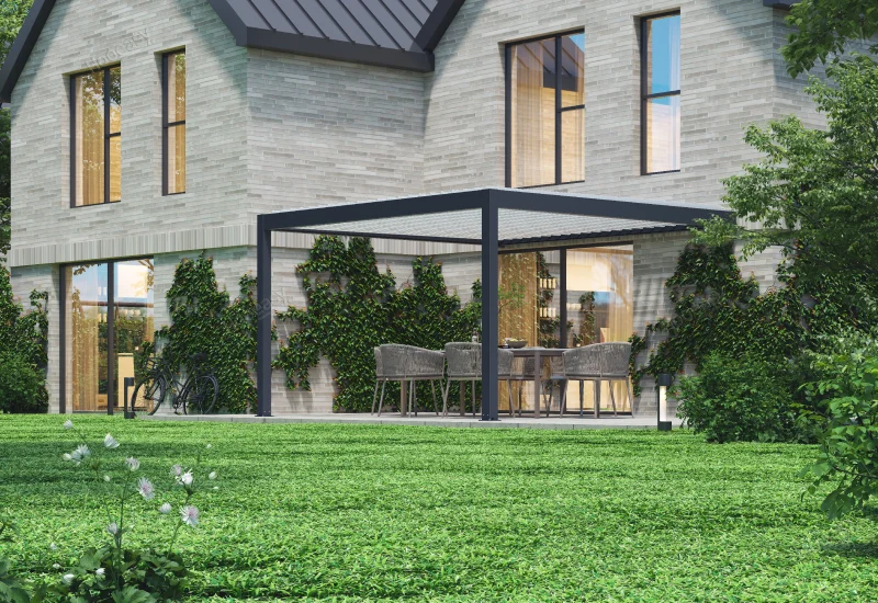 luxury aluminum wall mounted pergola 8630H（1）