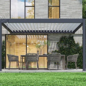 luxury aluminum wall mounted pergola 8630H（2）