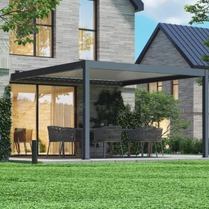 luxury aluminum wall mounted pergola 8630H（3）