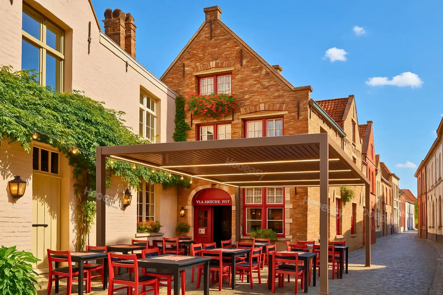 Hooeasys-pergola-products-for-commercial-use