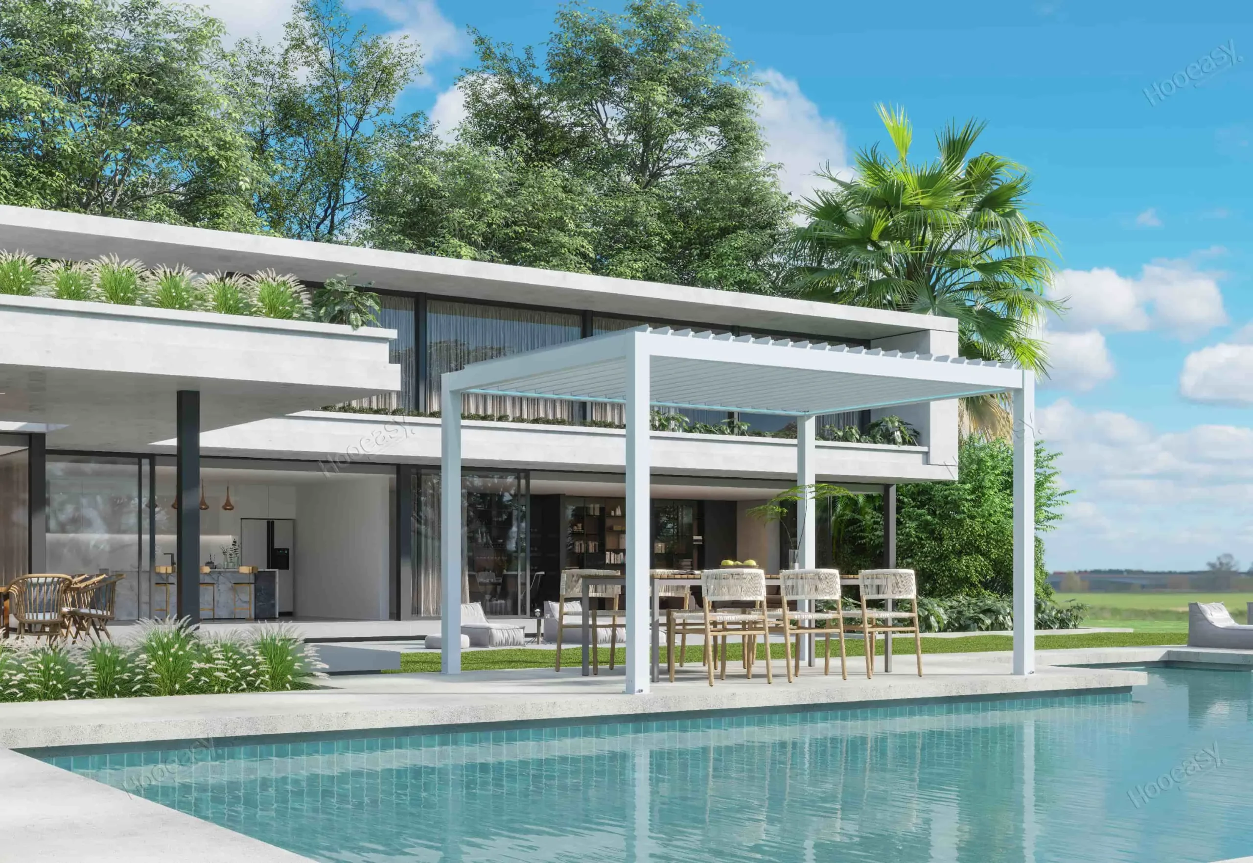 Hooeasy-Company-Luxury-Aluminum-Pergola