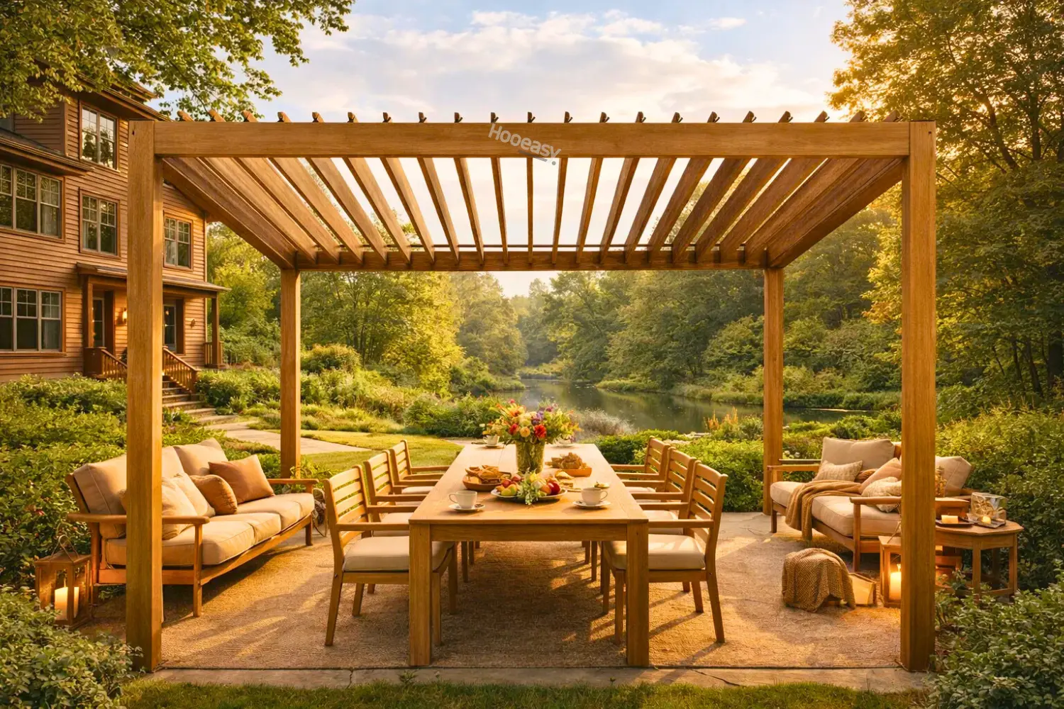 What Minimalist Outdoor Living Means in Europe 6 Hooeasy Company Pergola Products Expressing Emotional Space