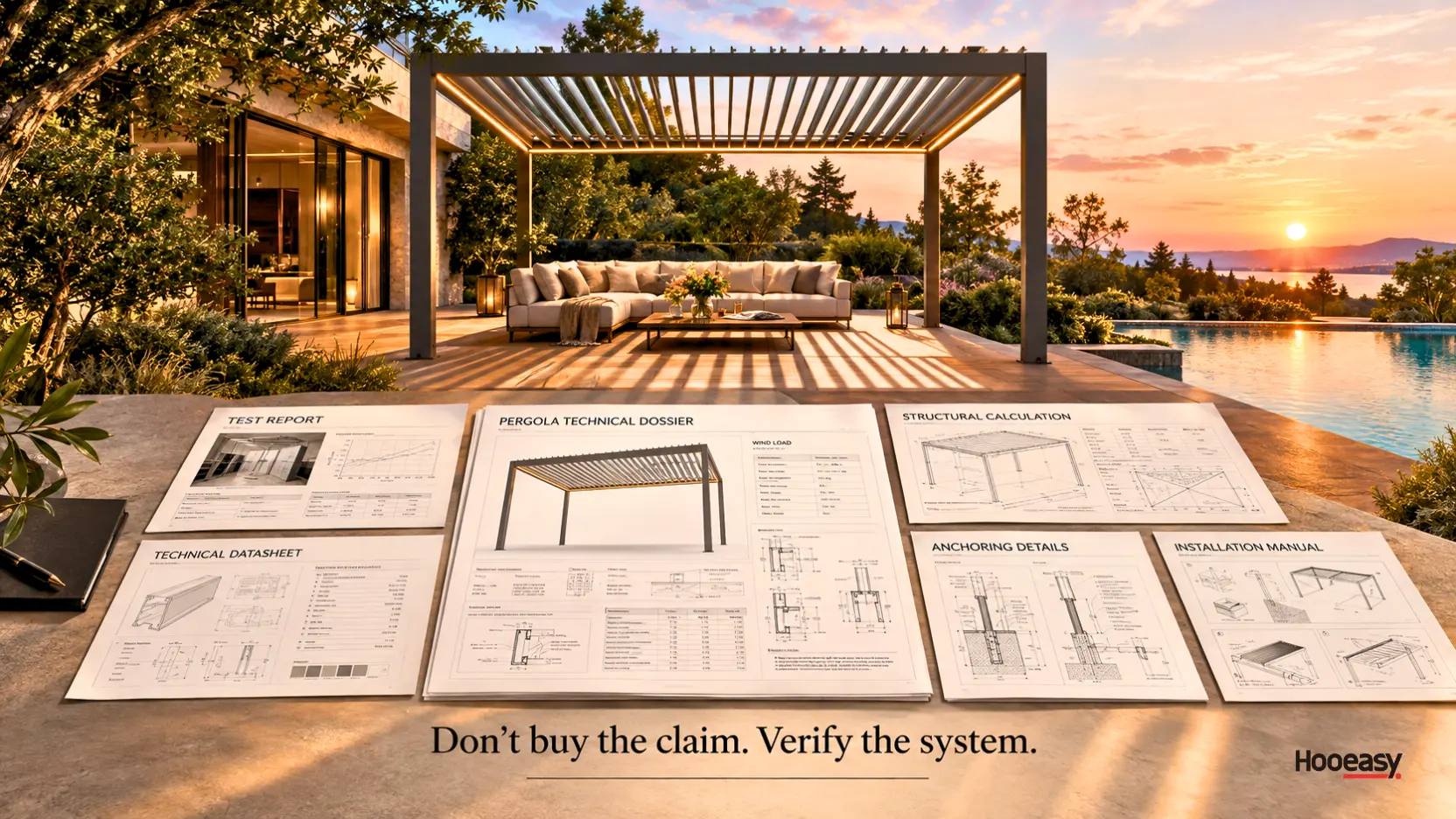 B2B pergola supplier technical due diligence checklist for wind resistance